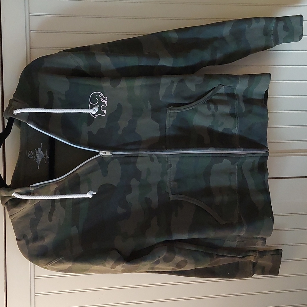 Camo Ivory Ella Zippered Jacket